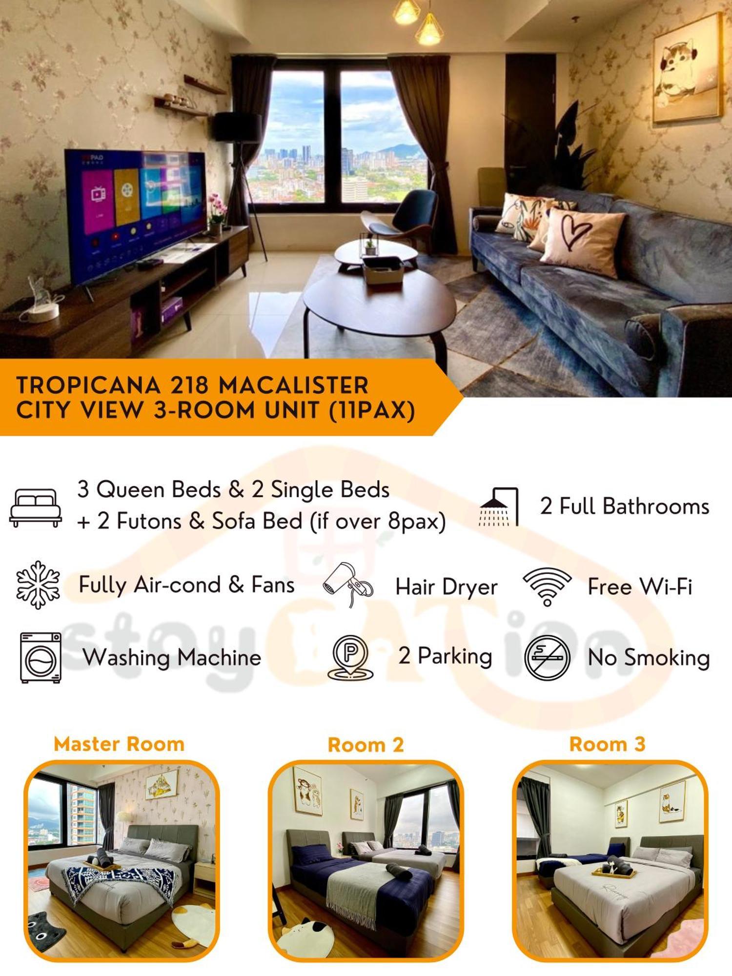 Tropicana 218 Macalister Sea & City View By Staycation Homestay Τζωρτζ Τάουν Εξωτερικό φωτογραφία