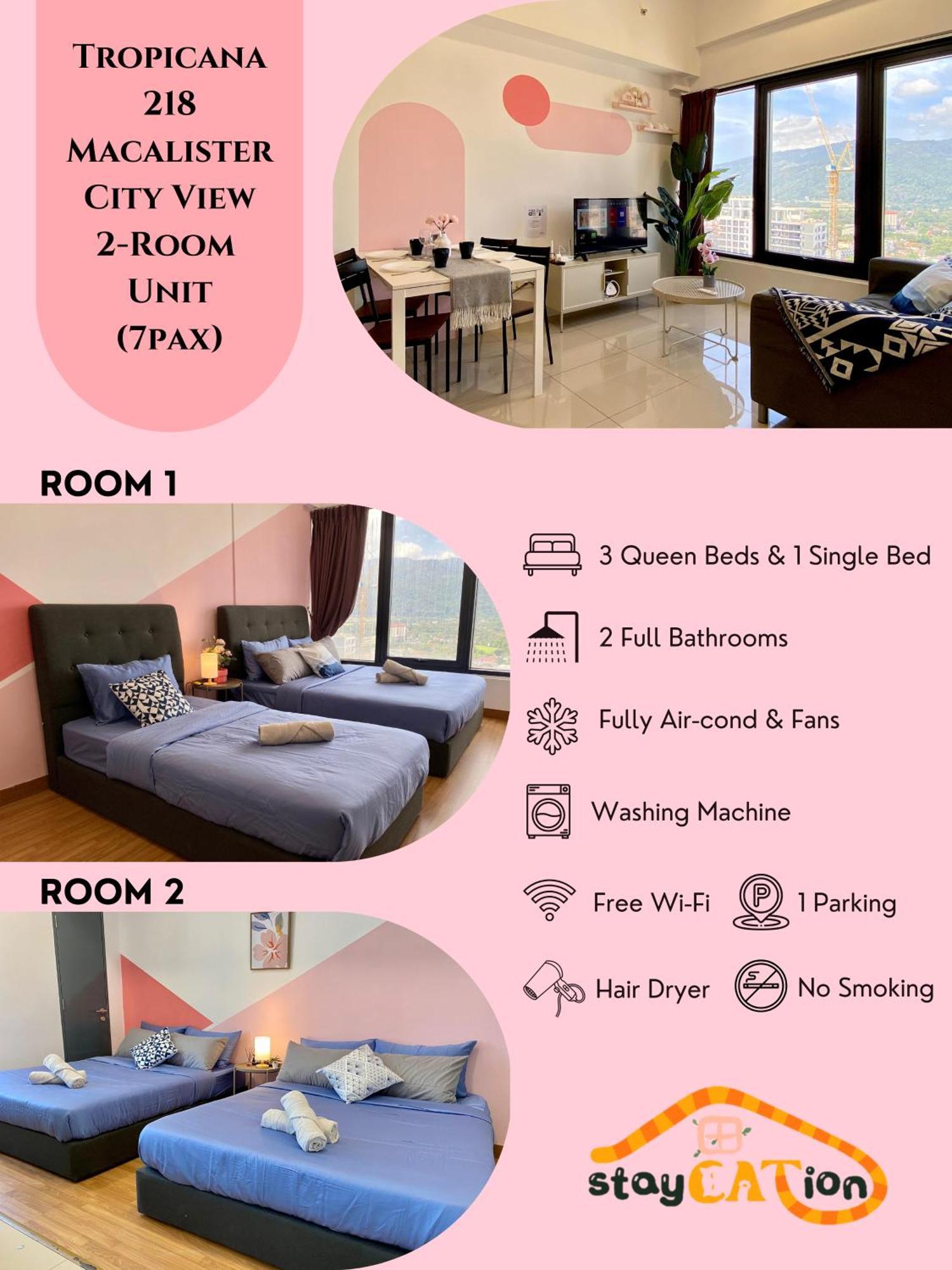 Tropicana 218 Macalister Sea & City View By Staycation Homestay Τζωρτζ Τάουν Εξωτερικό φωτογραφία